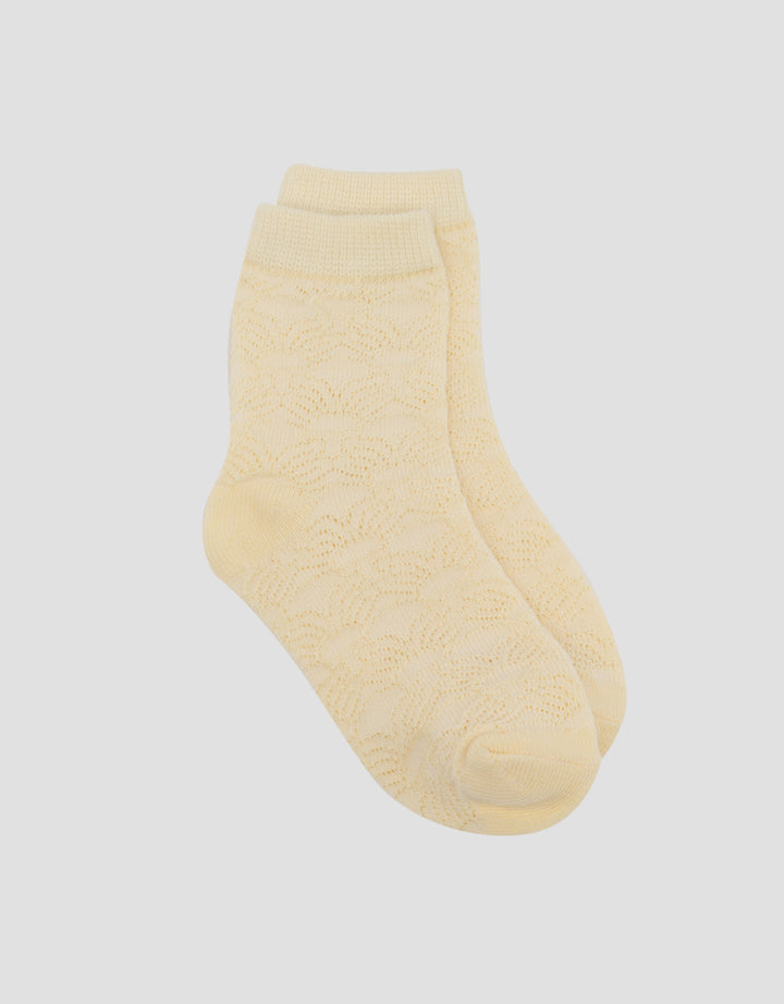 Little M Motif Half Flower Kaus Kaki Anak Perempuan