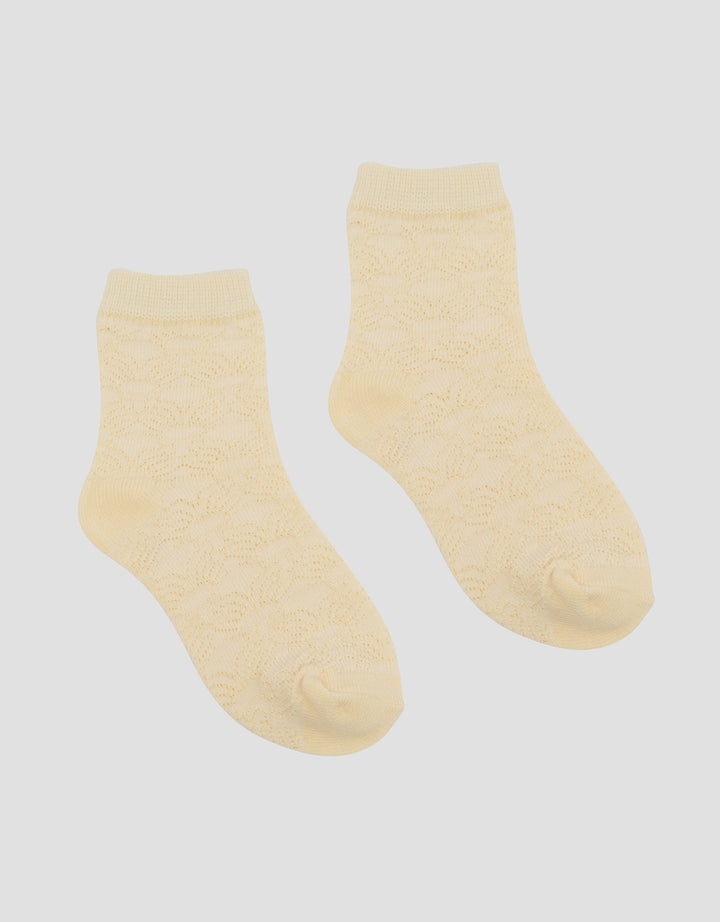 Little M Motif Half Flower Kaus Kaki Anak Perempuan