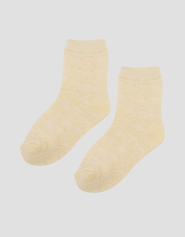 Little M Motif Half Flower Kaus Kaki Anak Perempuan