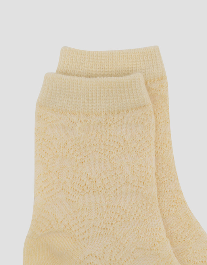 Little M Motif Half Flower Kaus Kaki Anak Perempuan