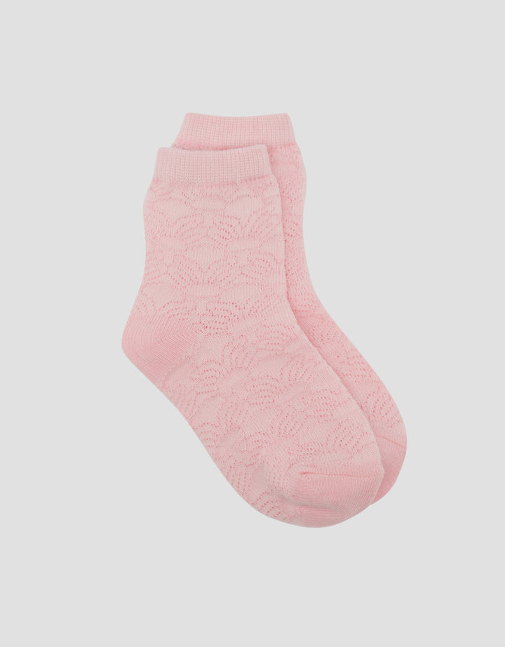 Little M Motif Half Flower Kaus Kaki Anak Perempuan