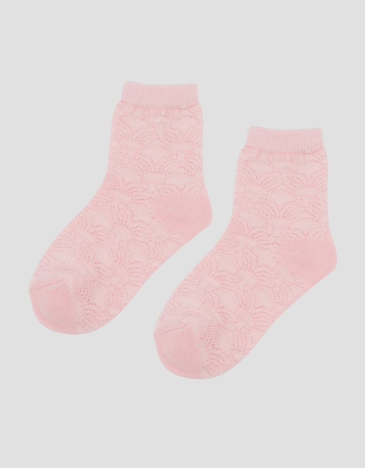 Little M Motif Half Flower Kaus Kaki Anak Perempuan
