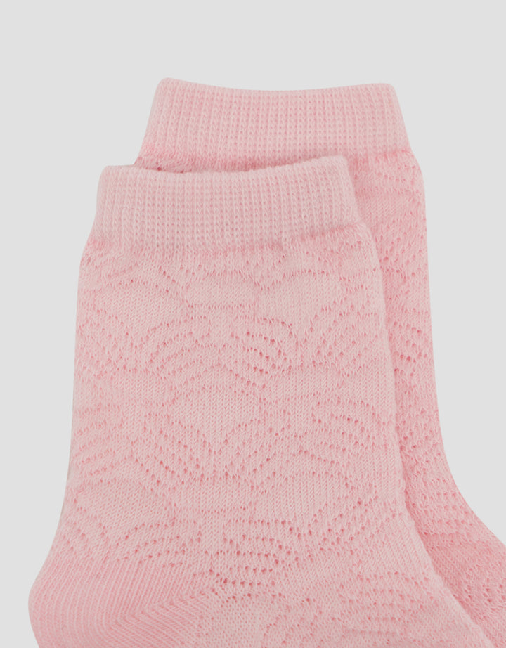 Little M Motif Half Flower Kaus Kaki Anak Perempuan