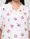 Disney Minnie Cherry In Line Viscose Setelan Piyama Wanita
