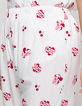 Disney Minnie Cherry In Line Viscose Setelan Piyama Wanita