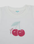 Little M Chenille Cherry Print Kaos Bayi