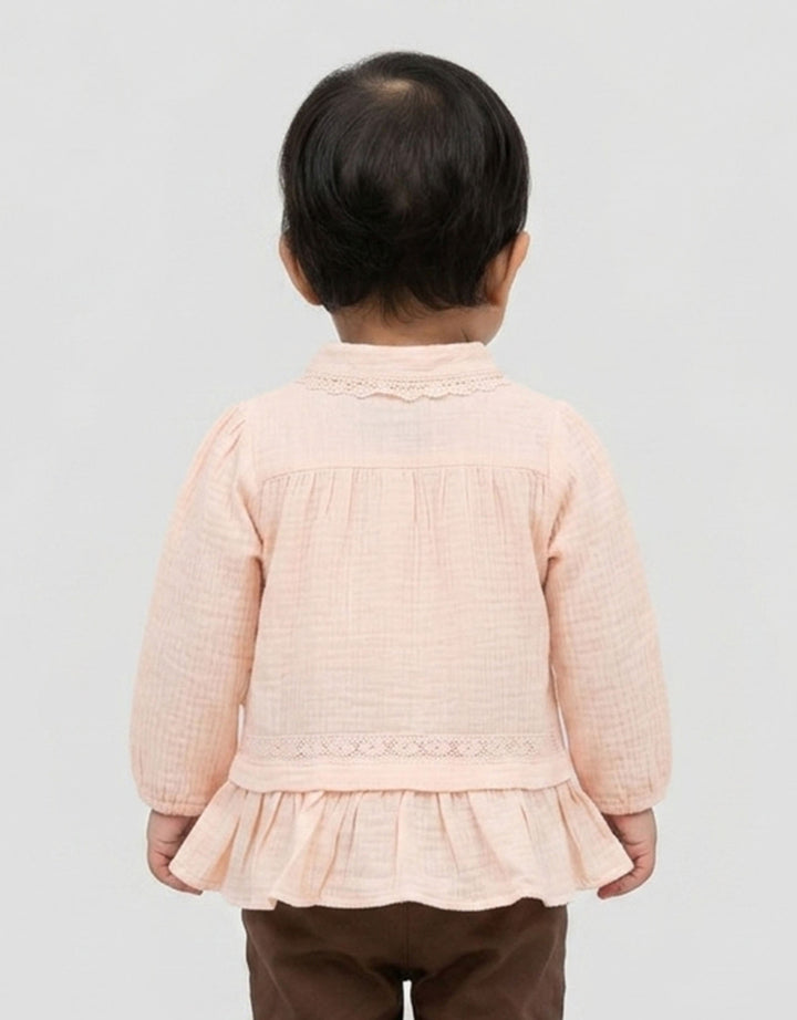 Little M Woven Double Layer Midi Dress Bayi