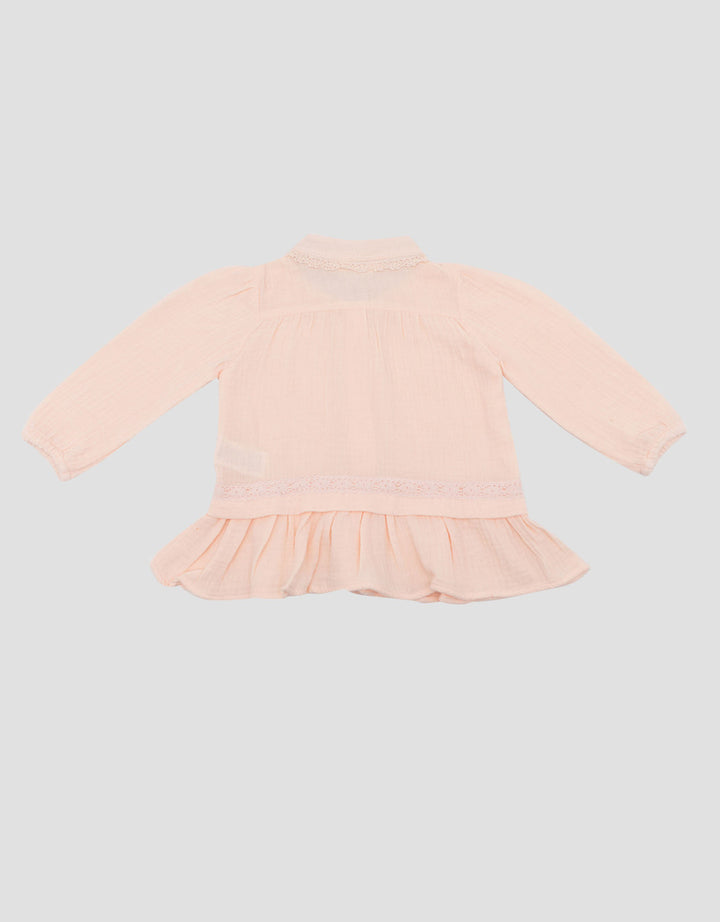 Little M Woven Double Layer Midi Dress Bayi
