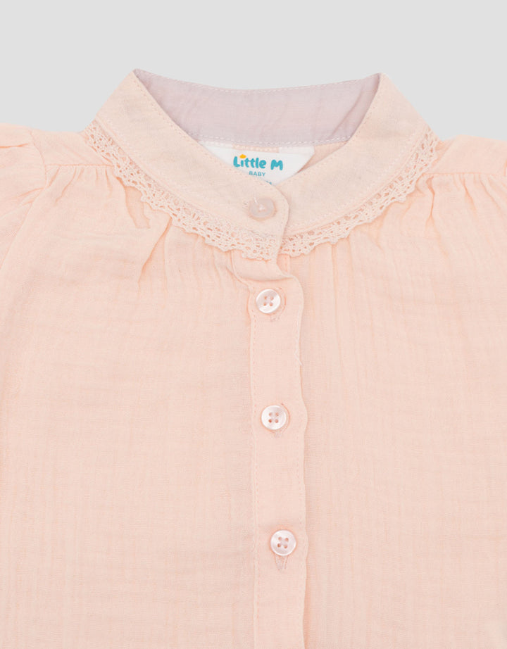 Little M Woven Double Layer Midi Dress Bayi