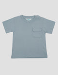 Little M With Plain Pocke Print Kaos Bayi
