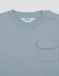 Little M With Plain Pocke Print Kaos Bayi