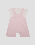 Little M Polka Terry Overall Anak Bayi