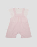 Little M Polka Terry Overall Anak Bayi