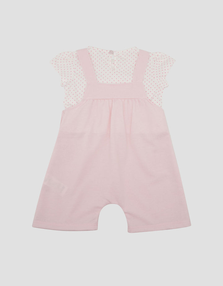 Little M Polka Terry Overall Anak Bayi