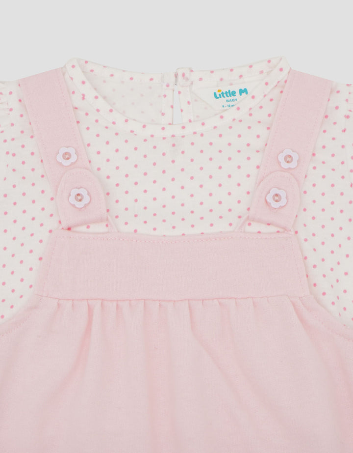 Little M Polka Terry Overall Anak Bayi
