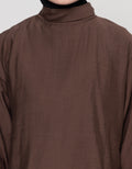 Annisa Tie Neck Solid Blouse Wanita