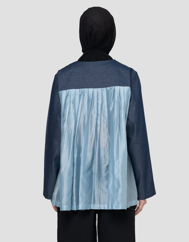 Annisa With Pleats Jaket Denim Wanita