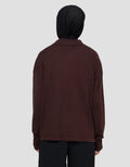 Annisa Ls Knit Top With Collar Kaos Wanita
