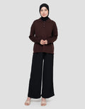 Annisa Ls Knit Top With Collar Kaos Wanita