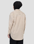 Annisa Stripe Kemeja Wanita