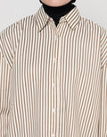 Annisa Stripe Kemeja Wanita