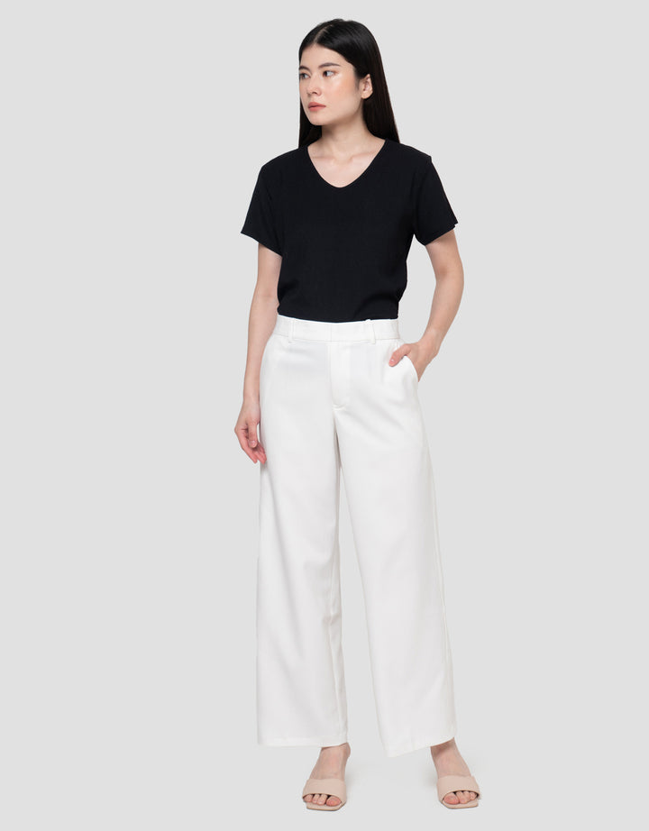 CONNEXION STRAIGHT TRICOTINE NEW FIT CELANA PANJANG WANITA