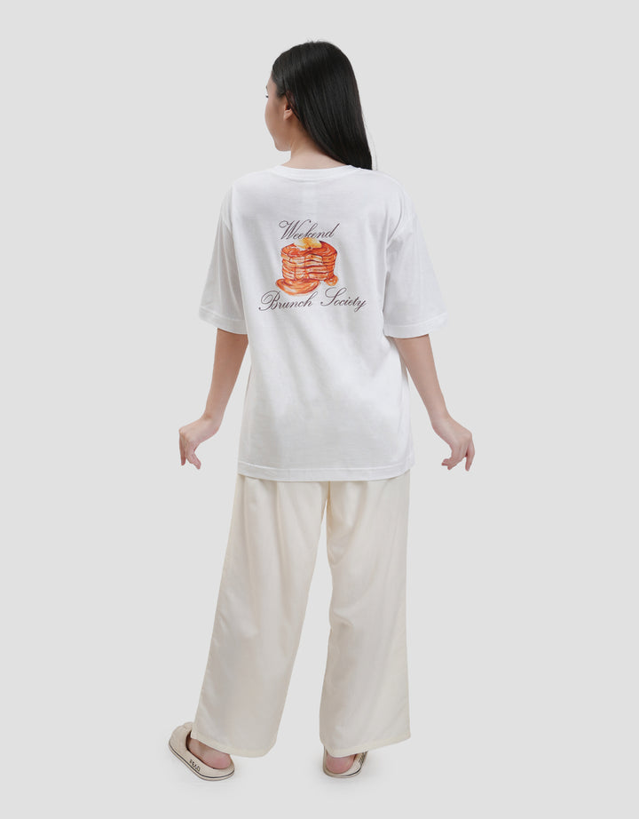 Nevada Weekend Brunch Tee Setelan Piyama Wanita