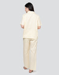 Nevada Breakfast Club Detailed Embro Cotton Setelan Piyama Wanita