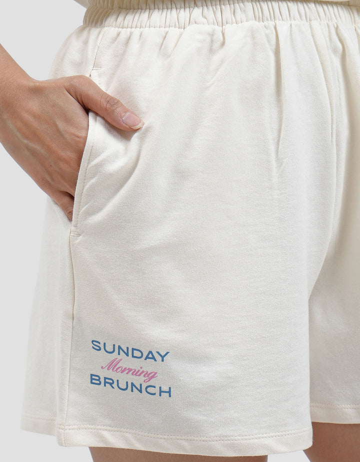 Nevada Garfield Sunday Brunch Club Setelan Piyama Wanita