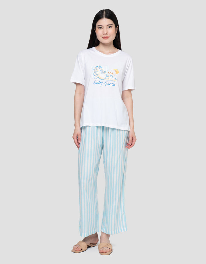 Nevada Garfield Living The Dream Pj Set Setelan Piyama Wanita