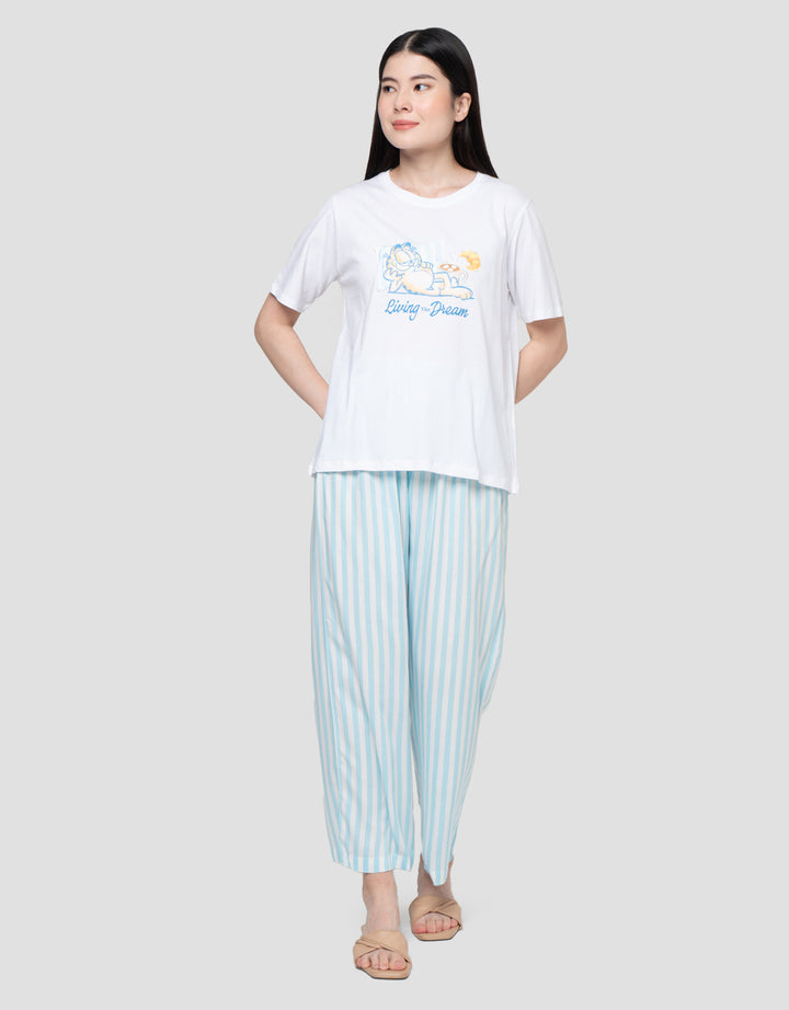 Nevada Garfield Living The Dream Pj Set Setelan Piyama Wanita