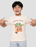 Star Wars Grogu Salur Print Kaos Anak Laki-Laki