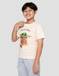 Star Wars Grogu Salur Print Kaos Anak Laki-Laki