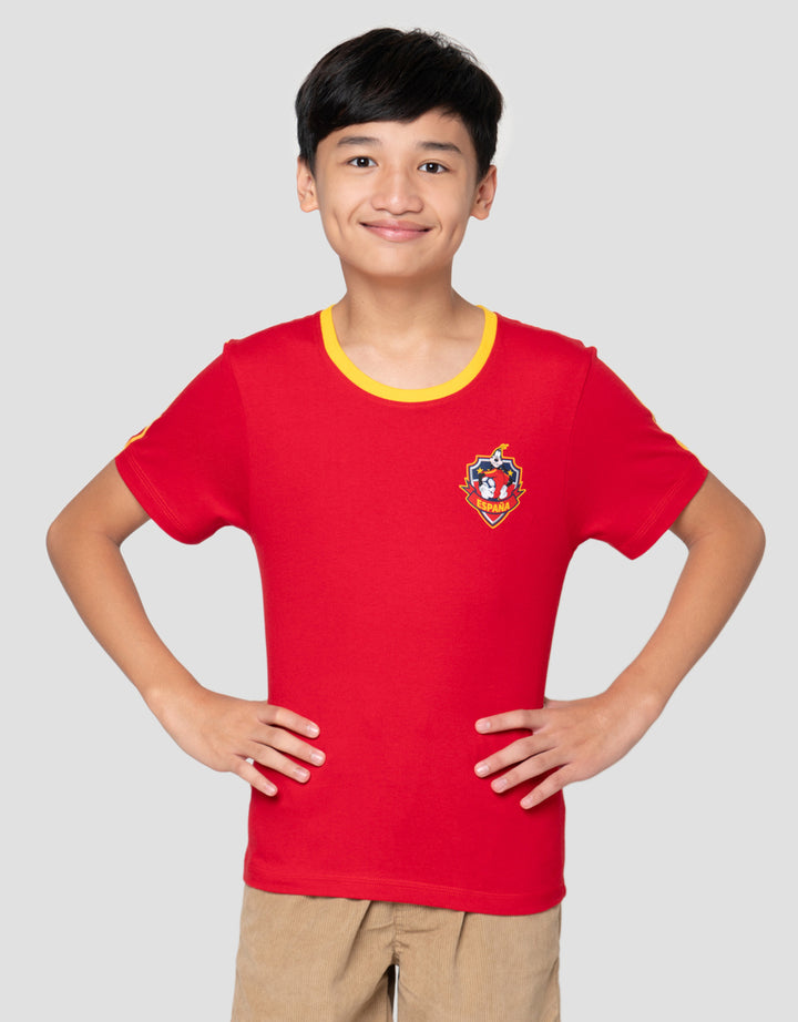 Disney Mickey Goofy Spain Kaos Anak Laki-Laki