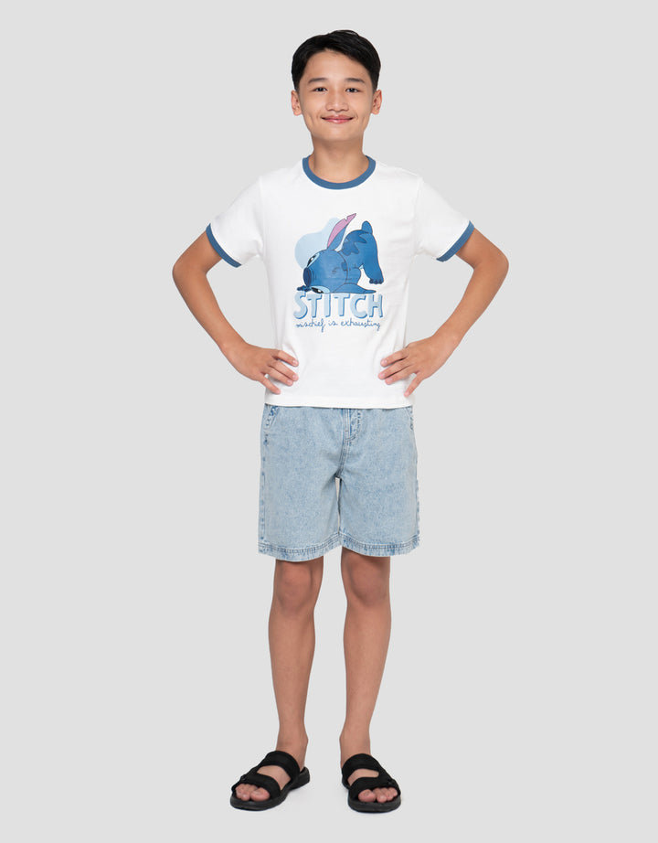 Disney Print Stitch Kaos Anak Laki-laki