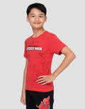 Marvel Print Spiderman Logo Attack Kaos Anak Laki-laki