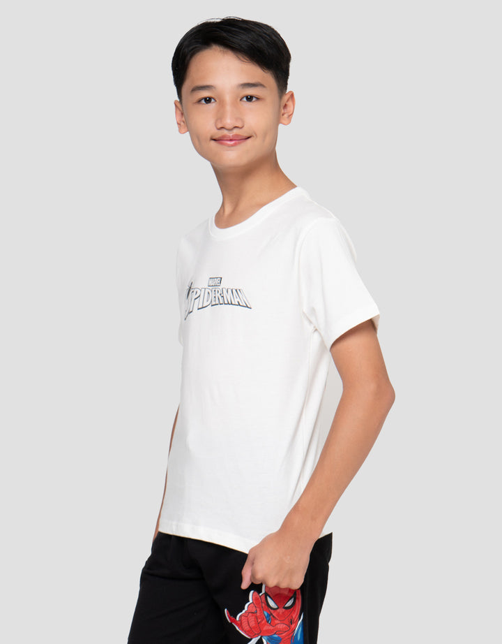 Marvel Print Spiderman Sense Face Kaos Anak Laki-laki