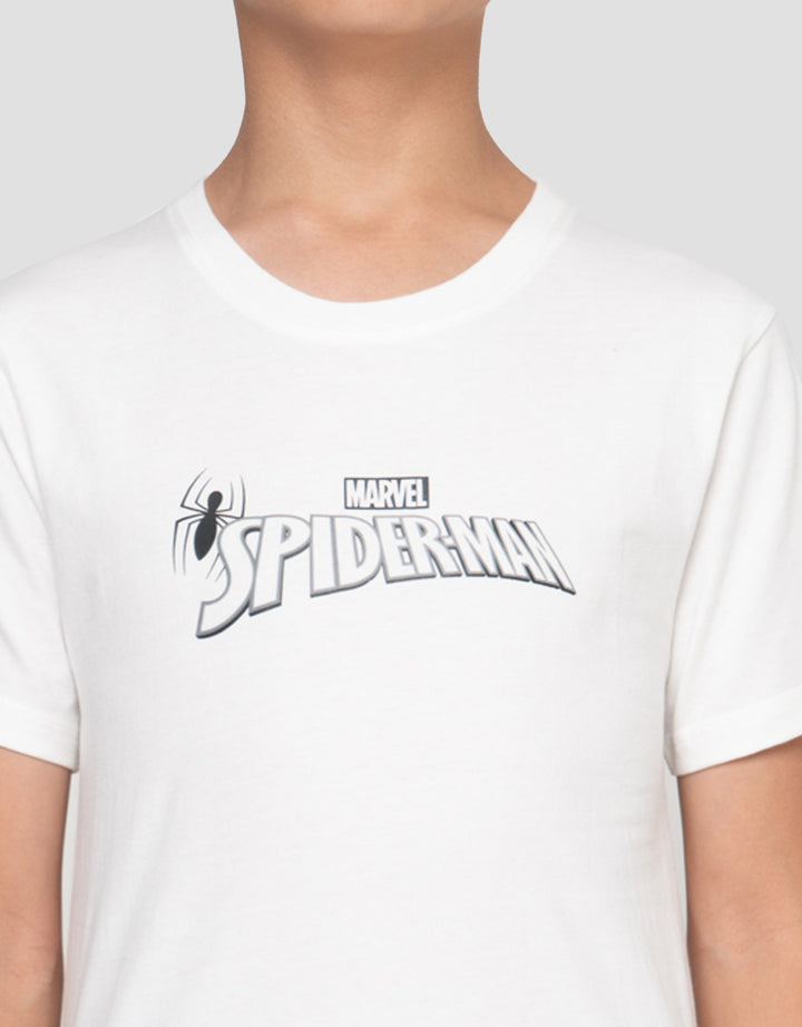 Marvel Print Spiderman Sense Face Kaos Anak Laki-laki