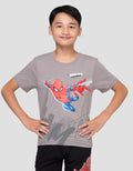Marvel Print Spiderman Fly Attack Kaos Anak Laki-laki