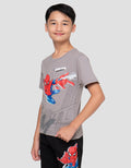 Marvel Print Spiderman Fly Attack Kaos Anak Laki-laki