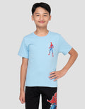 Marvel Print Spiderman Amazing Kaos Anak Laki-laki