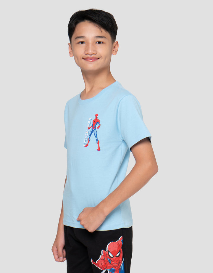 Marvel Print Spiderman Amazing Kaos Anak Laki-laki
