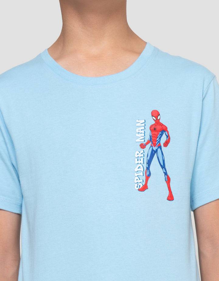 Marvel Print Spiderman Amazing Kaos Anak Laki-laki
