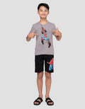 Marvel Print Spiderman Hulk Kaos Anak Laki-laki