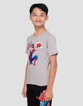 Marvel Print Spiderman Fly Action Kaos Anak Laki-laki