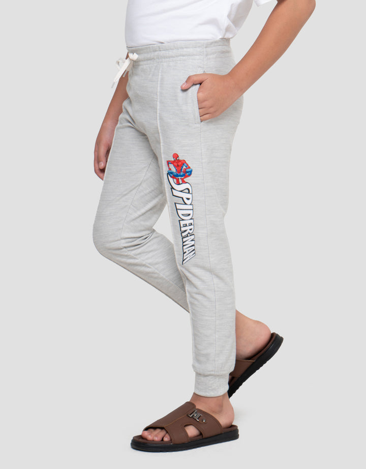 Marvel Spiderman Print Logo Jogger Anak Laki-laki