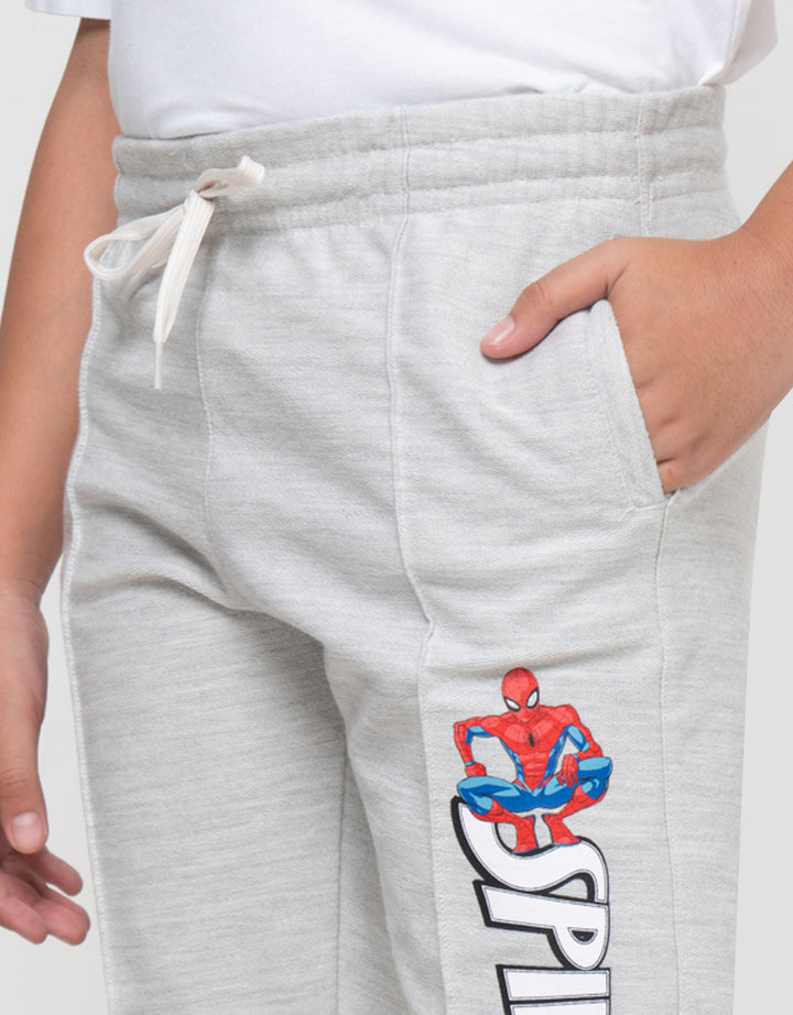 Marvel Spiderman Print Logo Jogger Anak Laki-laki