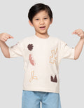 Little M Tex Bdr Geometri Print Kaos Oversize Anak Laki-laki