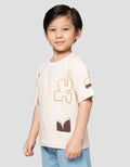 Little M Tex Bdr Geometri Print Kaos Oversize Anak Laki-laki