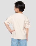 Little M Tex Bdr Geometri Print Kaos Oversize Anak Laki-laki